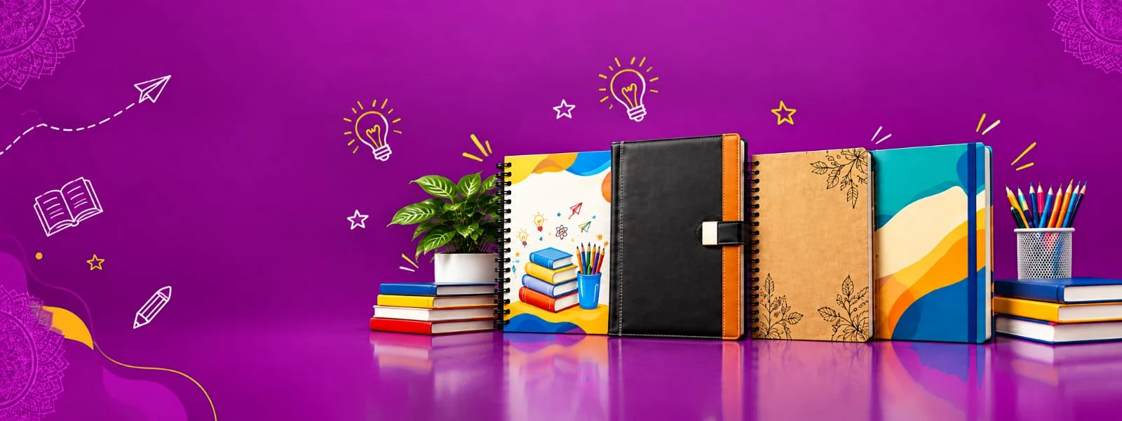 Custom Printed Notebooks, Diaries & School Books - Commercial Printing Services by Yanai Calendar Sivakasi